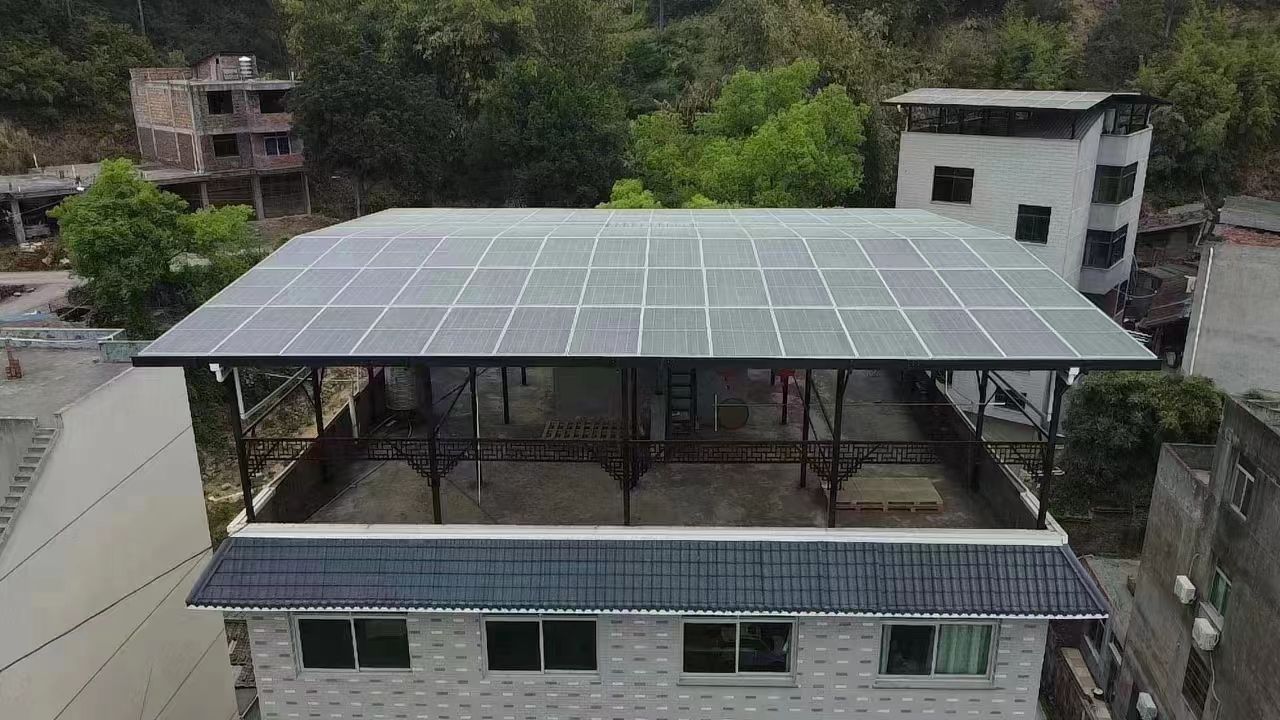 孝昌15kw+10kwh自建别墅家庭光伏储能系统